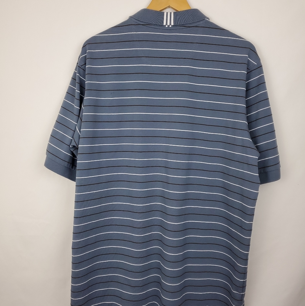 Adidas 💙 ClimaLite Polo Shirt. Size Large. - Picture 5 of 7